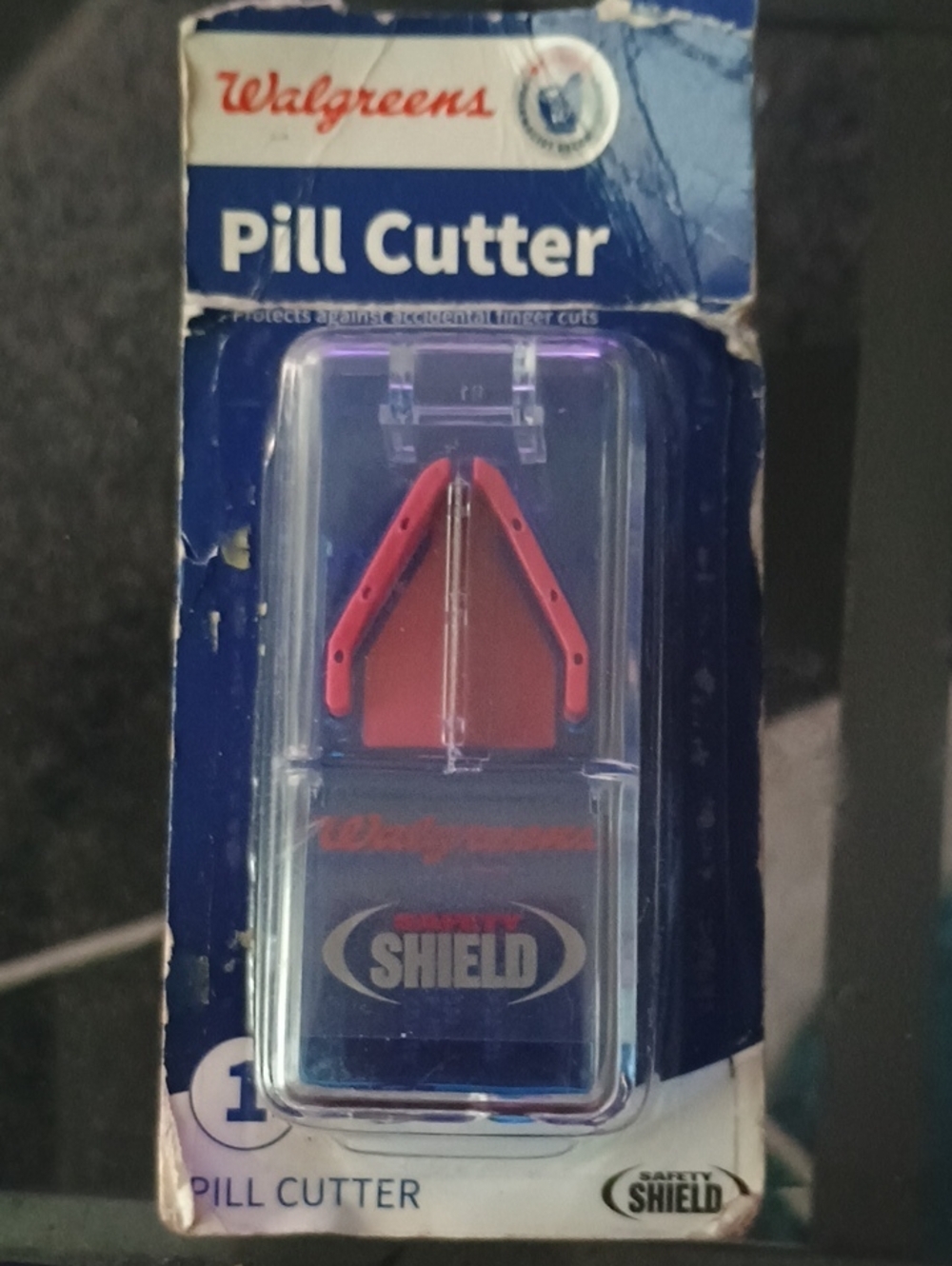 Walgreens Red and Clear Pill Cutter